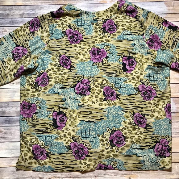 Floral Kimono Top 4X Plus Size - Picture 2 of 6